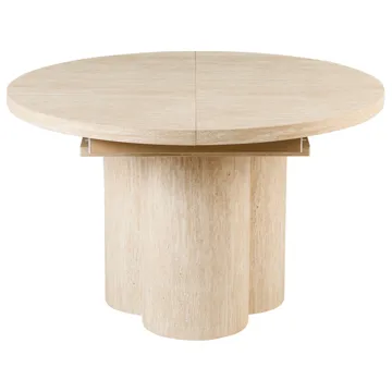 Spisebord Moraine 160 cm - Travertin-effekt - Møbler - Borde - Spisebord og køkkenbord