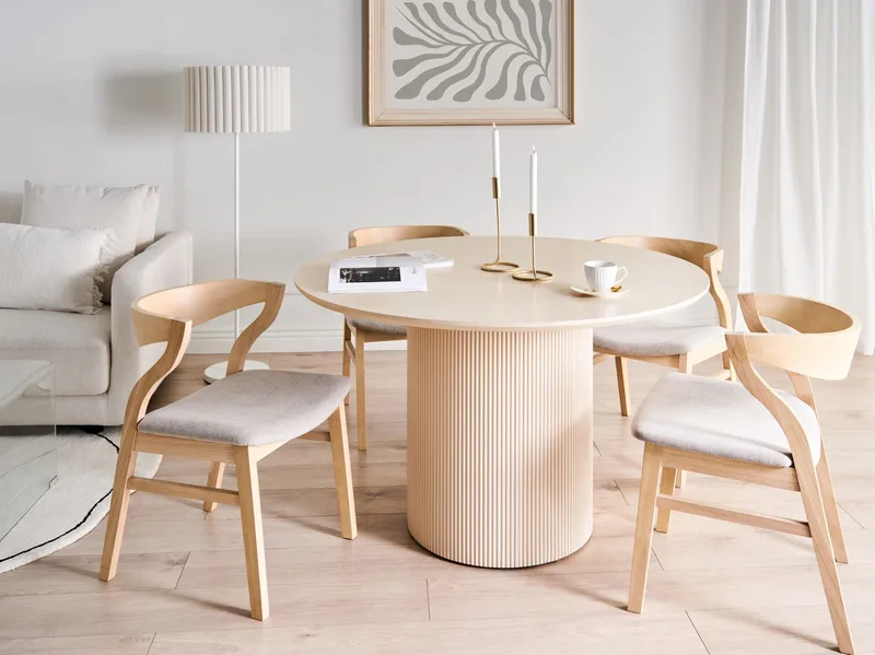 Spisebord Newell 120 cm - Lysbeige - Møbler - Borde - Spisebord og køkkenbord