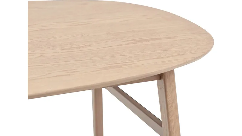 Spisebord NFG Karmöy 205-305x105 cm Vitpigmenterat Med 2 tillägg 205x105 cm - Hvidpigmenteret - Møbler - Borde - Spisebord og køkkenbord