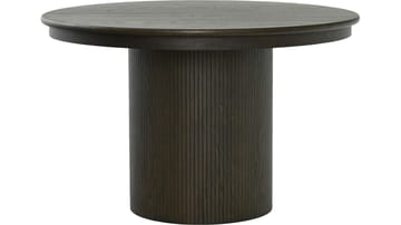 Spisebord NFG Lyon Ø120-220 Brun Med 2 tillägg dia 120 cm - Brun - Møbler - Borde - Spisebord og køkkenbord