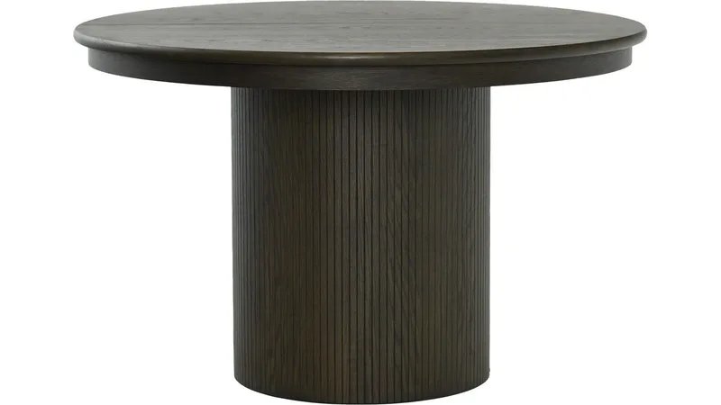 Spisebord NFG Lyon Ø120-220 Brun Med 2 tillägg dia 120 cm, Brun