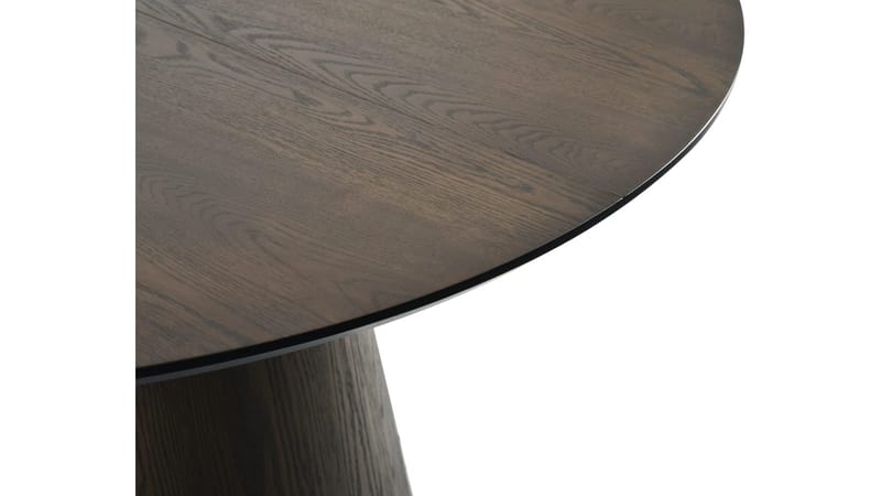 Spisebord NFG Portbello ø130 + 50+50 cm Brun Med 2 tillägg Dia 130 cm - Brun - Møbler - Borde - Spisebord og køkkenbord