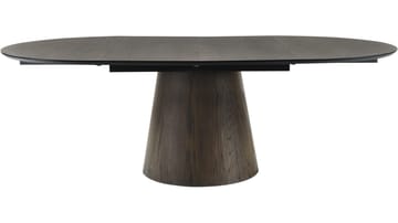 Spisebord NFG Portbello ø130 + 50+50 cm Brun Med 2 tillägg Dia 130 cm - Brun - Møbler - Borde - Spisebord og køkkenbord