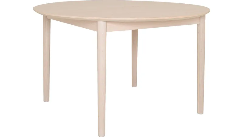Spisebord Nordal 130+50+50 cm, Hvidpigmenteret