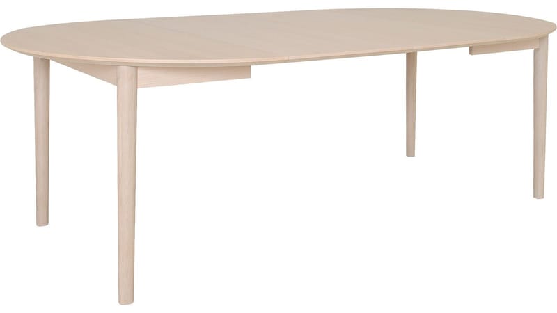 Spisebord Nordal 130+50+50 cm - Hvidpigmenteret - Møbler - Borde - Spisebord og køkkenbord