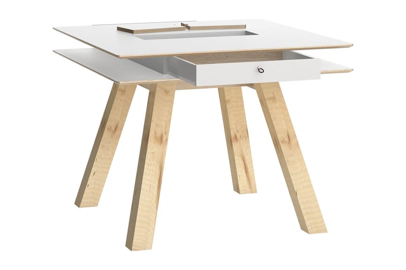4You Bord 100x100 cm Hvid - VOX - Spisebord og køkkenbord