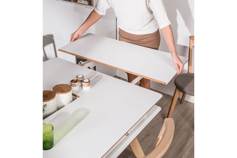 4You Bord 140x100 cm Hvid - VOX - Møbler - Borde - Spisebord og køkkenbord
