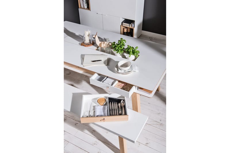 4You Bord 200x100 cm Hvid - VOX - Møbler - Borde - Spisebord og køkkenbord