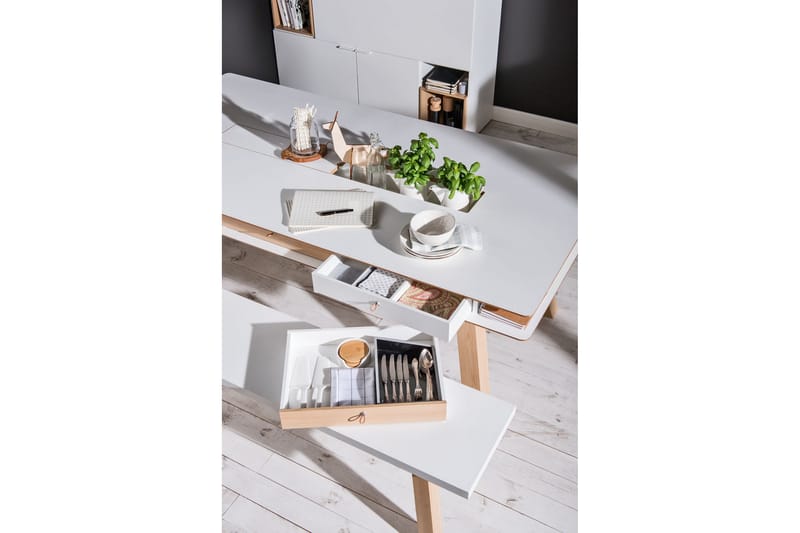 4You Bord 200x100 cm Hvid - VOX - Spisebord og køkkenbord