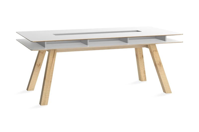 4You Bord 200x100 cm Hvid - VOX - Møbler - Borde - Spisebord og køkkenbord