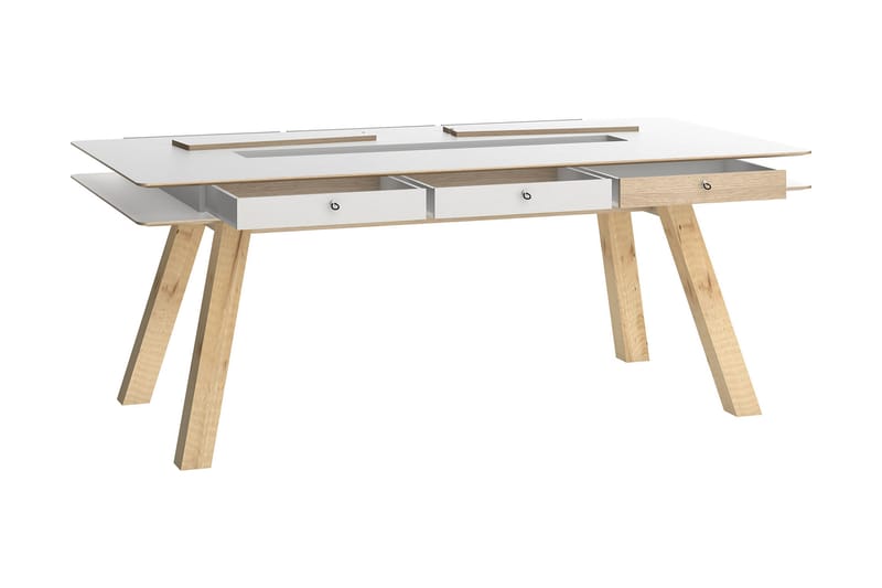 4You Bord 200x100 cm Hvid - VOX - Møbler - Borde - Spisebord og køkkenbord