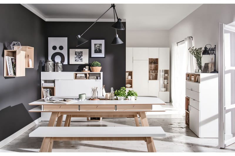 4You Bord 200x100 cm Hvid - VOX - Møbler - Borde - Spisebord og køkkenbord