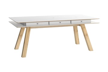 4You Bord 200x100 cm Hvid - VOX - Møbler - Borde - Spisebord og køkkenbord