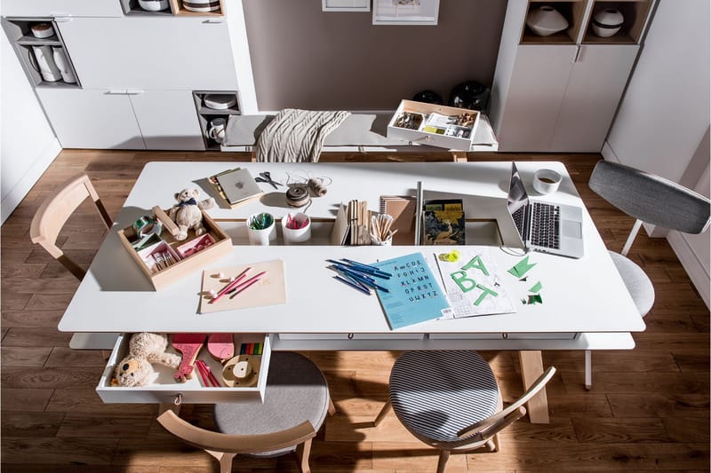 4You Bord 200x100 cm Hvid - VOX - Møbler - Borde - Spisebord og køkkenbord