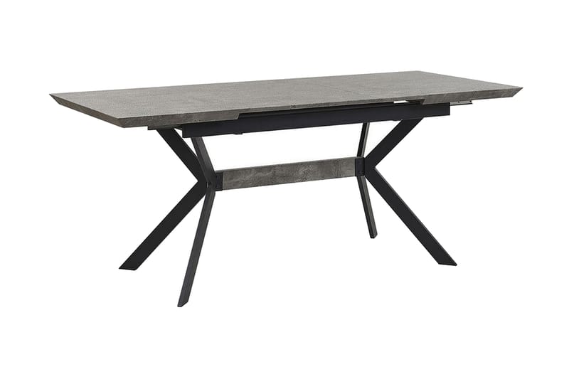 Abenson Spisebord 180 cm Sammenfoldeligt - Grå/Sort - Møbler - Borde - Spisebord og køkkenbord