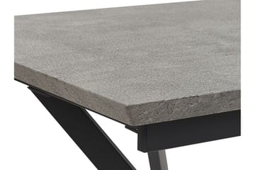 Abenson Spisebord 180 cm Sammenfoldeligt - Grå/Sort - Møbler - Borde - Spisebord og køkkenbord