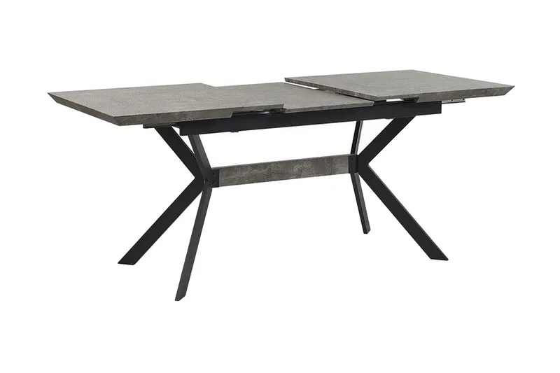 Abenson Spisebord 180 cm Sammenfoldeligt - Grå/Sort - Møbler - Borde - Spisebord og køkkenbord
