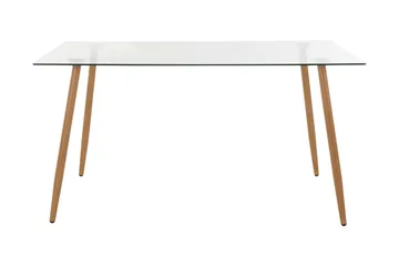 Abia spisebord 140 cm Glas - Brun - Møbler - Borde - Spisebord og køkkenbord