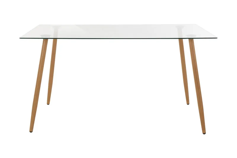 Abia spisebord 140 cm Glas, Brun