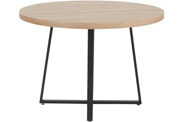 Agios Spisebord Rundt 110 cm - Natur/Sort - Møbler - Borde - Spisebord og køkkenbord