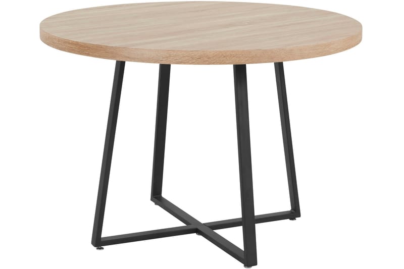 Agios Spisebord Rundt 110 cm - Natur/Sort - Møbler - Borde - Spisebord og køkkenbord