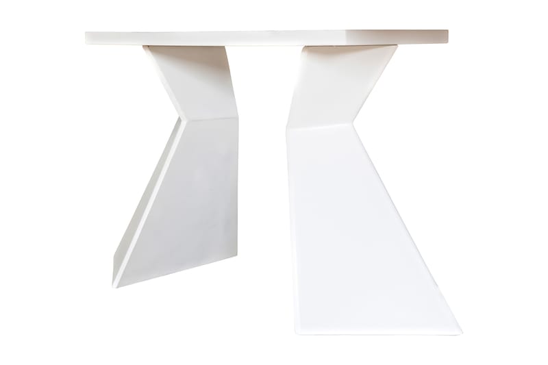 Aix Udvideligt Spisebord 160 cm Glas - Hvid - Spisebord og køkkenbord