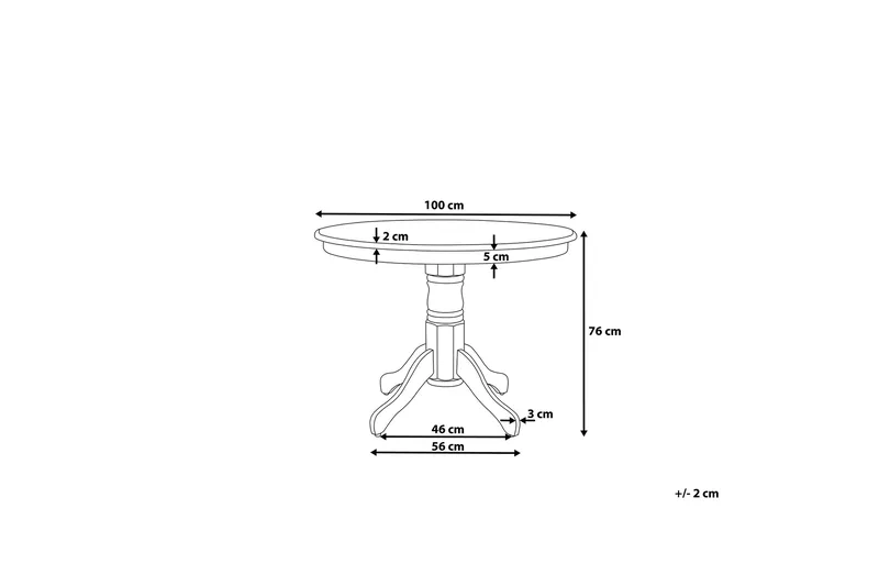 Akron Spisebord 100 cm - Møbler - Borde - Spisebord og køkkenbord