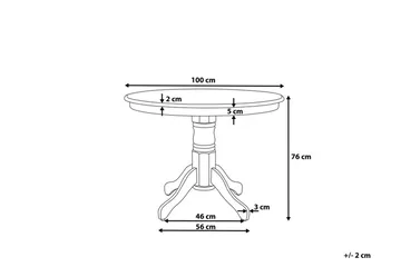 Akron Spisebord 100 cm - Møbler - Borde - Spisebord og køkkenbord