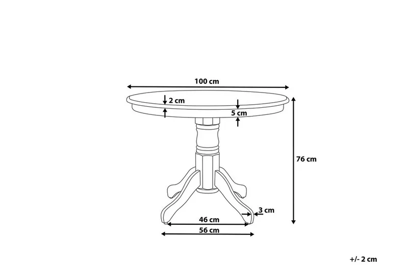 Akron Spisebord 100 cm - Møbler - Borde - Spisebord og køkkenbord