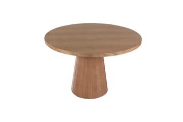 Albero Rundt Spisebord 100 cm med Træ- og Egetræsudseende - Lysebrun - Møbler - Borde - Spisebord og køkkenbord