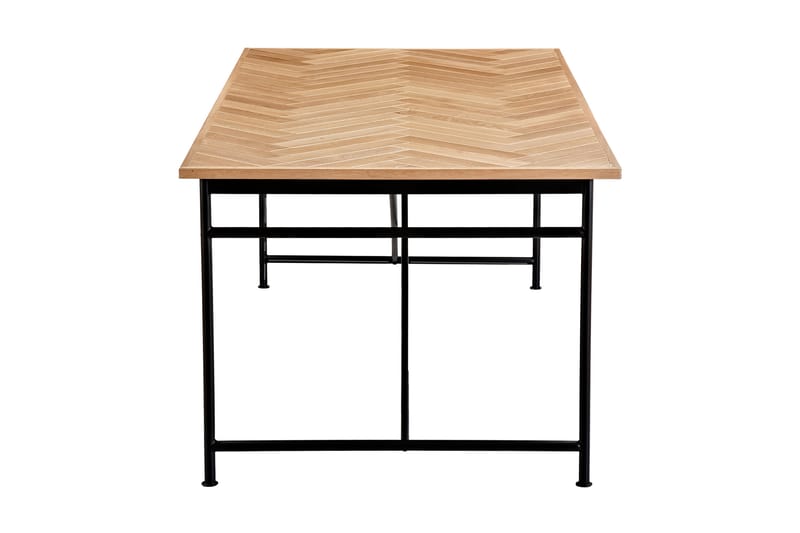 Antwerp Spisebord 200 cm - Hvid/Brun - Spisebord og køkkenbord