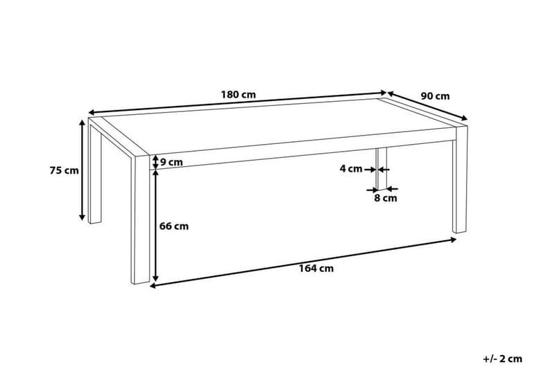 Arctic I Spisebord 180 cm - Hvid - Møbler - Borde - Spisebord og køkkenbord