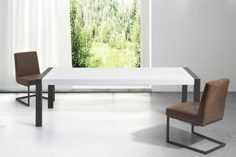 Arctic I Spisebord 220 cm - Hvid - Spisebord og køkkenbord