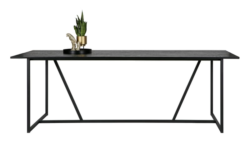 Atila Spisebord 220 cm - Sort Eg - Spisebord og køkkenbord