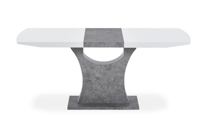 Azusa Udvideligt Spisebord 140 cm - Hvid/Grå - Spisebord og køkkenbord