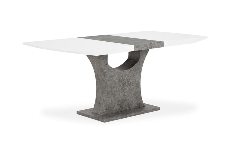 Azusa Udvideligt Spisebord 140 cm - Hvid/Grå - Spisebord og køkkenbord