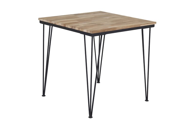 Bali Spisebord 80 cm Teak/Brun/Sort/Natur - Teak/Brun/Sort/Natur - Møbler - Borde - Spisebord og køkkenbord