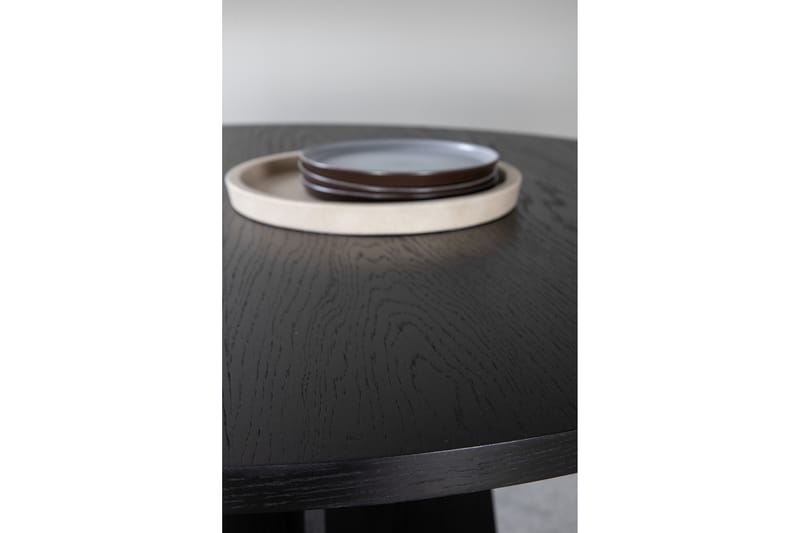 Bariso Spisebord 110 cm Rundt - Sort - Spisebord og køkkenbord