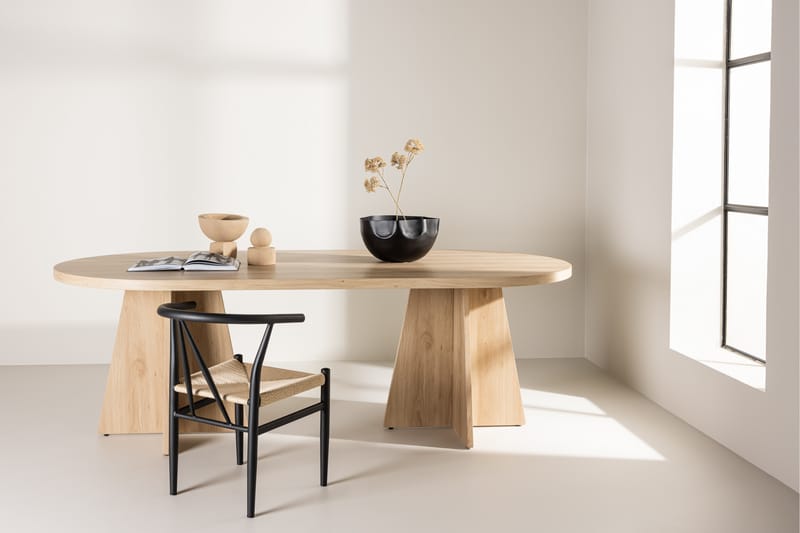 Bariso Spisebord 230x115 cm Whitewash - Venture Home - Spisebord og køkkenbord