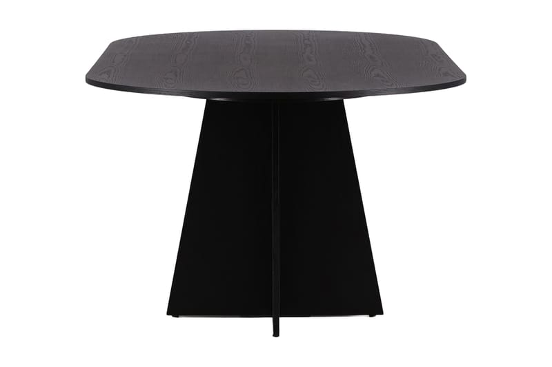 Bariso Spisebord 230x115x75 cm Oval - Sort - Spisebord og køkkenbord