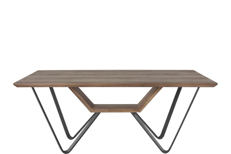 Barths Spisebord 180 cm - Natur/Sort - Møbler - Borde - Spisebord og køkkenbord