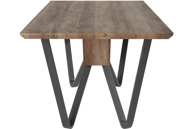 Barths Spisebord 180 cm - Natur/Sort - Møbler - Borde - Spisebord og køkkenbord