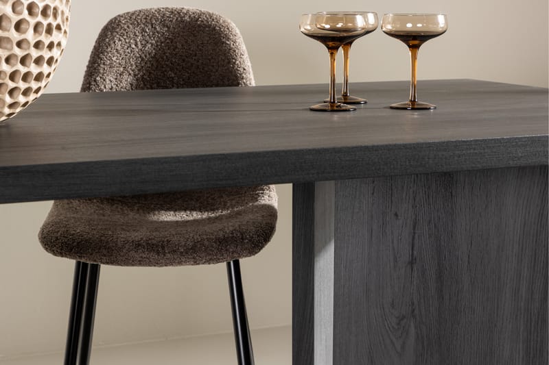 Bassholmen Spisebord 180x90 cm Sort - Venture Home - Spisebord og køkkenbord