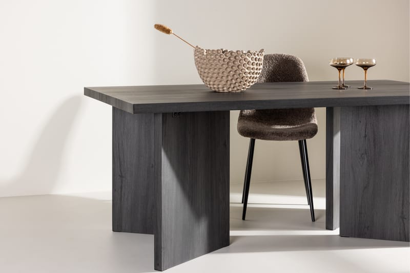 Bassholmen Spisebord 180x90 cm - Sort - Møbler - Borde - Spisebord og køkkenbord
