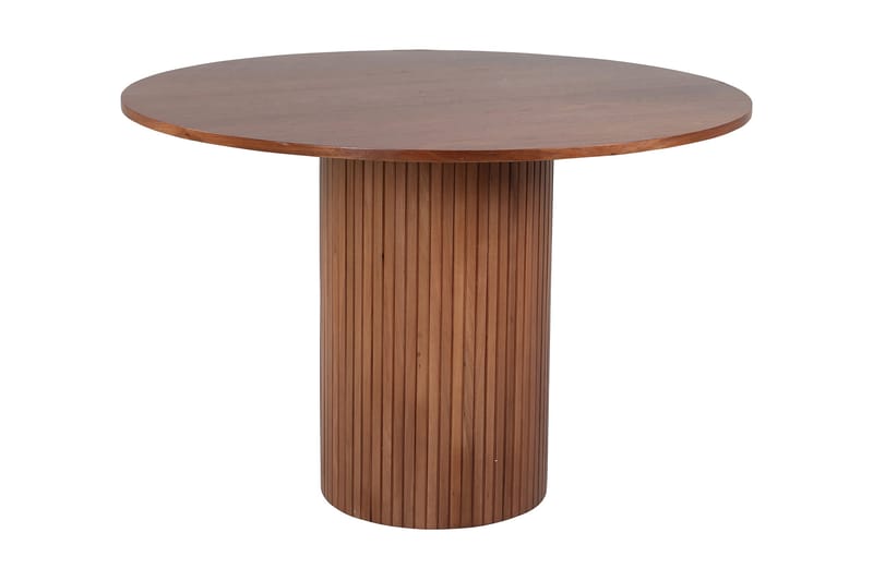 Biana Spisebord 110 cm Rundt - Valnødsbrun - Spisebord og køkkenbord - Semmenfoldeligt bord