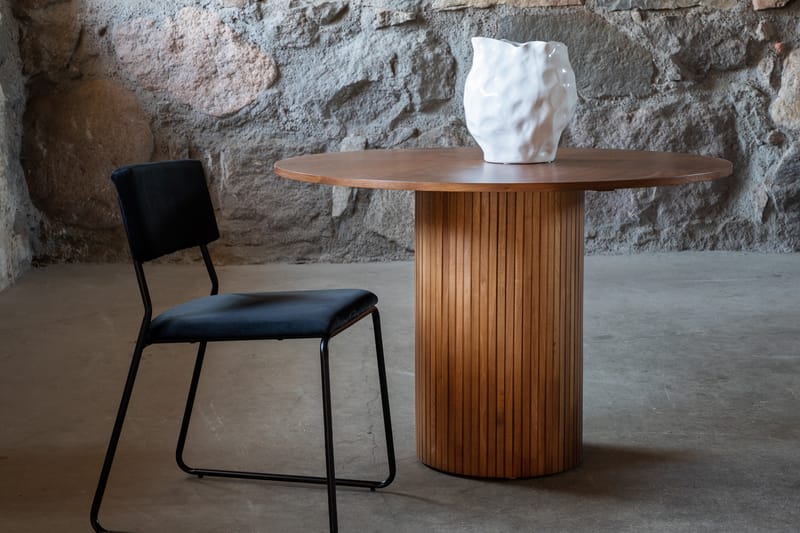 Biana Spisebord 110 cm Rundt - Valnødsbrun - Spisebord og køkkenbord