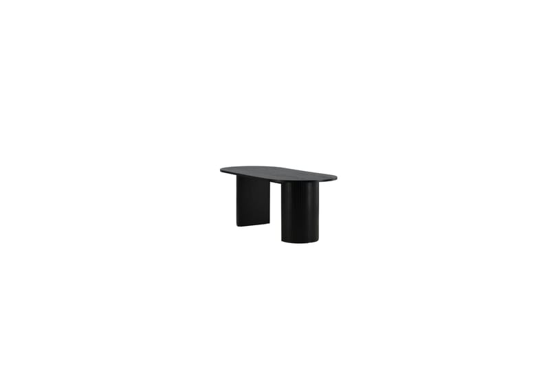Biana Spisebord 200 cm Ovalt - Sort - Spisebord og køkkenbord