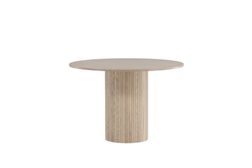 Bianca Spisebord 110 cm Rundt Beige - Møbler - Borde - Spisebord og køkkenbord