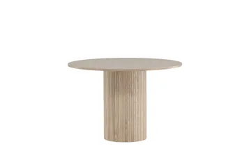 Bianca Spisebord 110 cm Rundt Beige - Møbler - Borde - Spisebord og køkkenbord