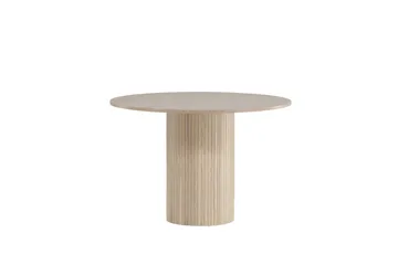 Bianca Spisebord 110 cm Rundt Beige - Møbler - Borde - Spisebord og køkkenbord